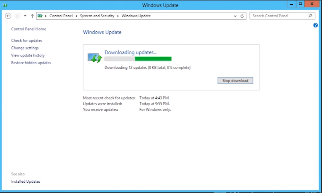 Schedule Automatic Update and Reboot Using Group Policy – Windows Server 2012